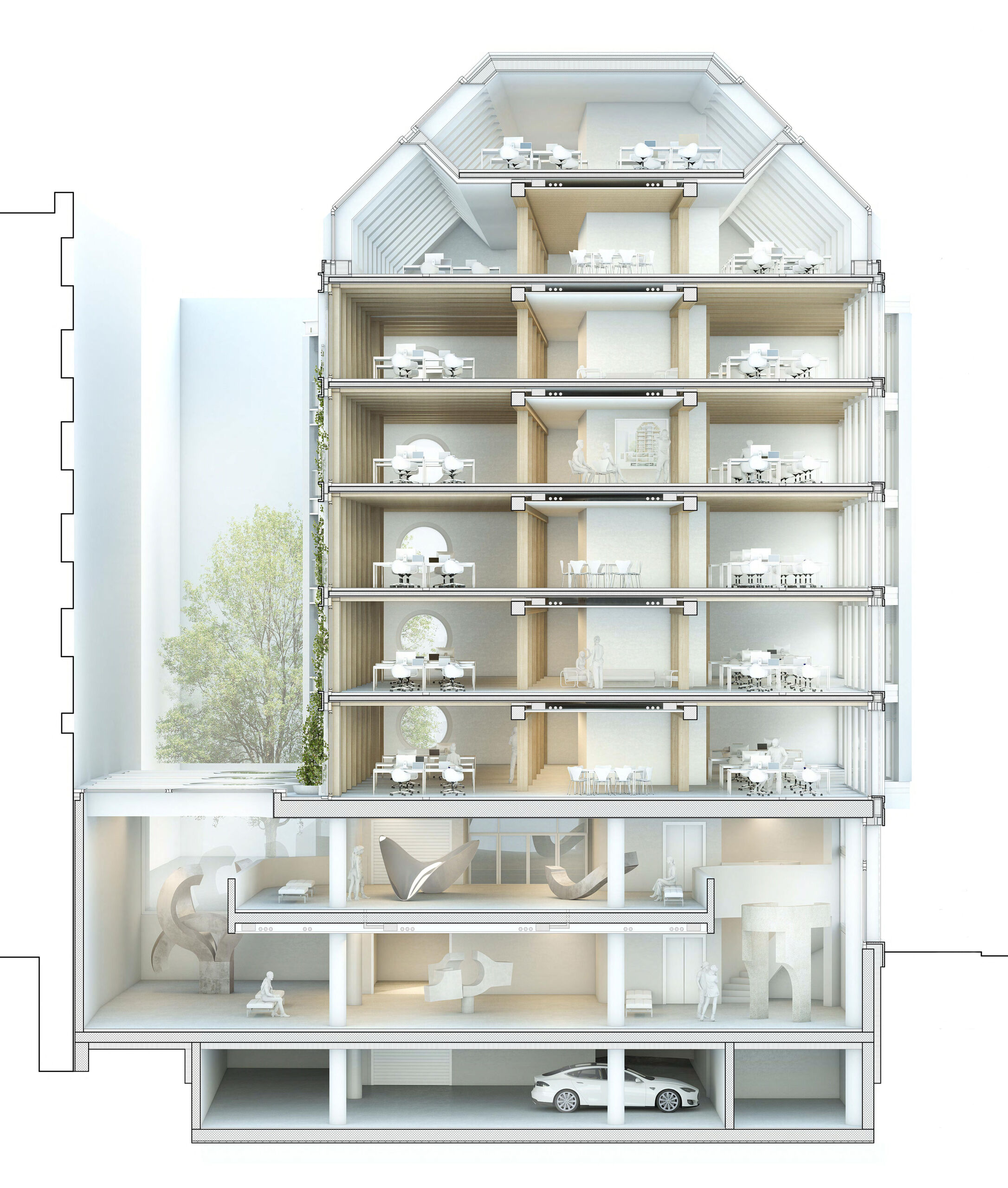 Studienauftrag “Stampfenbachstrasse 52 - 56, Zürich”