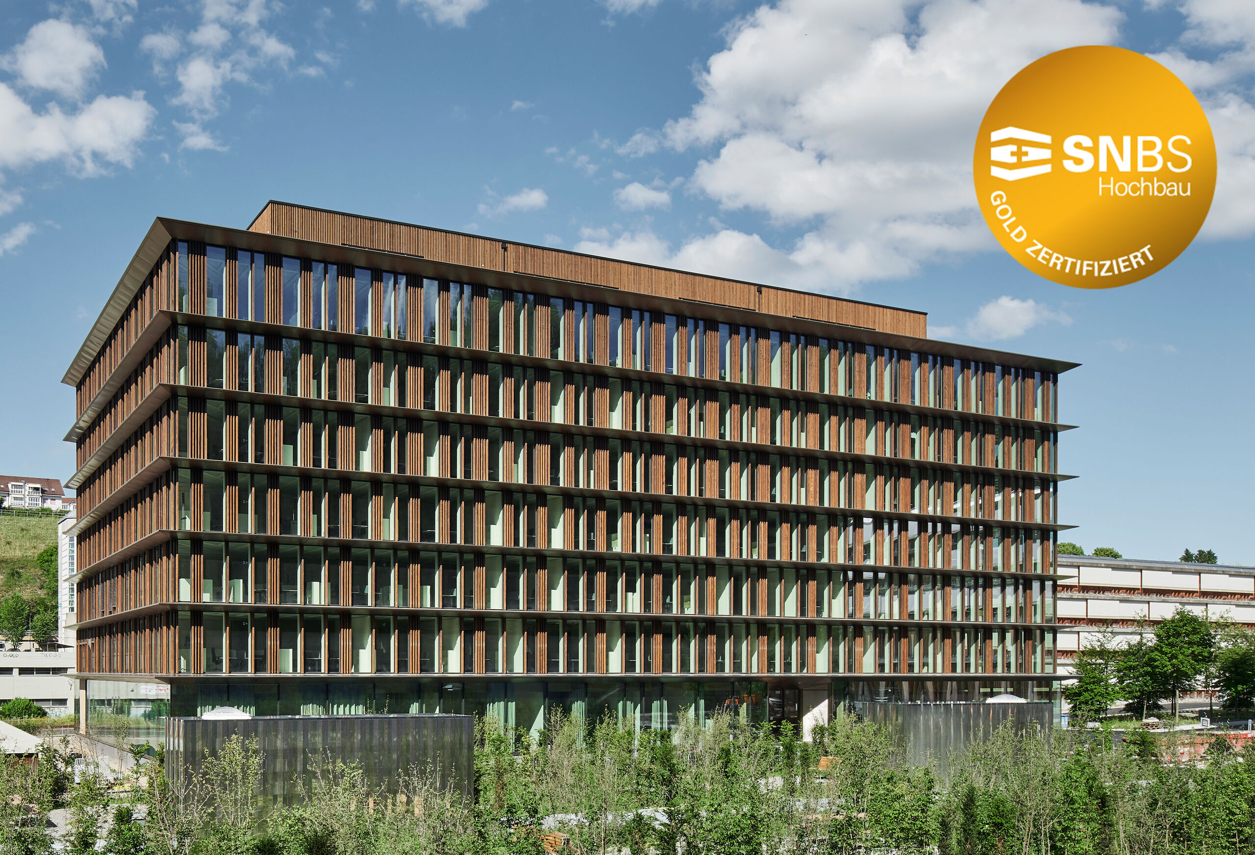 SNBS Gold for sustainable DETEC building